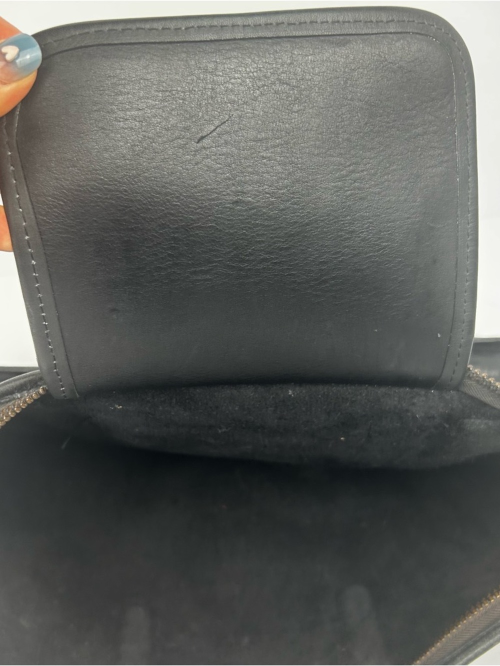Vintage Coach Classic Black Leather Briefcase - Women’s Professional Work Bag - Picture 11 of 14